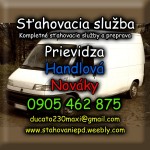 Preprava a sťahovanie​​ Prievidza, Handlová, Nováky